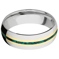 Palladium Silver + Polish Finish