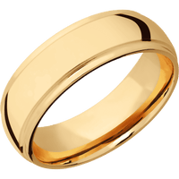 14K Yellow Gold + Polish , Polish Finish