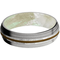 Cobalt Chrome + Rock , Sand Finish + Freshwater Mother of Pearl