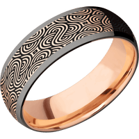 Tantalum Noir + Polish Finish + 10K Rose Gold
