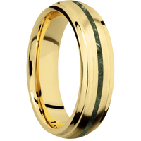 14K Yellow Gold + Anglesatin , Polish Finish