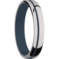 Titanium + Polish , Polish Finish + Navy Blue