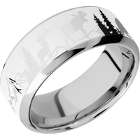 14K White Gold + Polish , Polish Finish