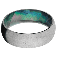 Titanium + Anglestone Finish + Black Mother of Pearl