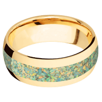 14K Yellow Gold + Polish Finish