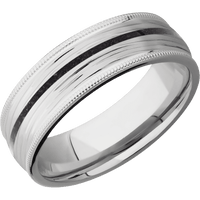 18K White Gold + Treebark3 Finish
