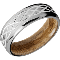 Titanium + Satin , Polish Finish + Whiskey Barrel
