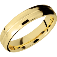 10K Yellow Gold + Polish , Satin Finish