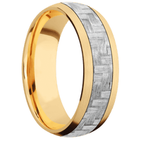 10K Yellow Gold + Satin Finish