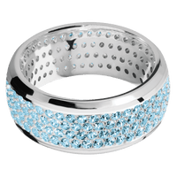 18K White Gold + Polish , Polish Finish