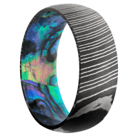 Damascus + Acid Finish + Abalone
