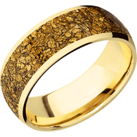 18K Yellow Gold + Polish Finish