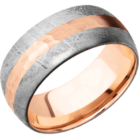 Meteorite + None Finish + 18K Rose Gold