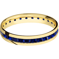 14K Yellow Gold + Polish Finish