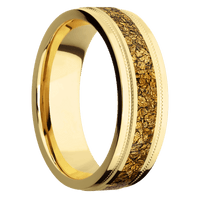14K Yellow Gold + Polish , Polish Finish