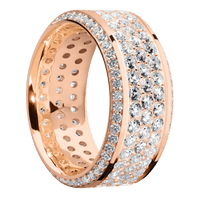18K Rose Gold + Polish , Polish Finish