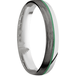 10K White Gold + Polish Finish