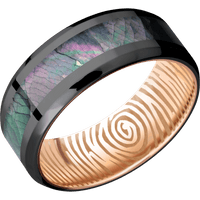 Zirconium + Polish , Polish Finish + 14K Rose Gold