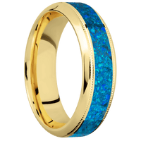 14K Yellow Gold + Polish , Polish Finish