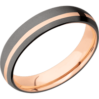 Tantalum Noir + Bead , Bead Finish + 14K Rose Gold