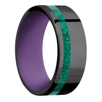 Zirconium + Polish , Polish Finish + Wild Purple