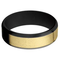 Zirconium + Polish , Satin Finish + Black