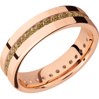 14K Rose Gold + Polish Finish