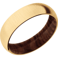 14K Yellow Gold + Crosssatin Finish + Sequoia