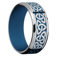 Titanium + Polish , Polish Finish + Ridgeway Blue