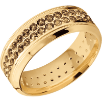 14K Yellow Gold + Polish , Polish Finish