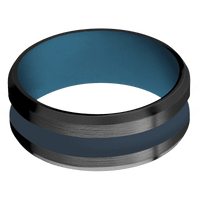 Zirconium + Satin , Bead Finish + Royal Blue