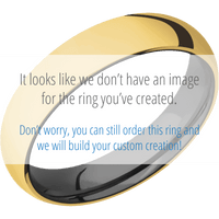 18K Yellow Gold + Polish Finish + Zirconium