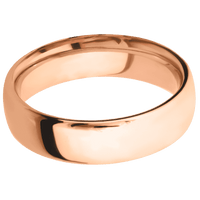 18K Rose Gold + Polish Finish