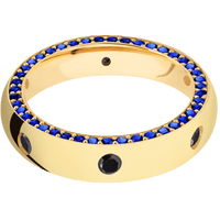14K Yellow Gold + Polish Finish
