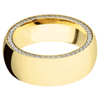 14K Yellow Gold + Polish Finish
