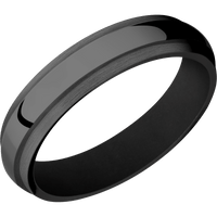 Zirconium + Polish , Satin Finish + Black