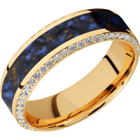 14K Yellow Gold + Polish , Polish Finish