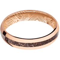 14K Rose Gold + Polish Finish