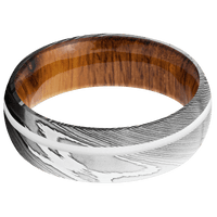 Damascus + Polish Finish + Desert Iron Wood