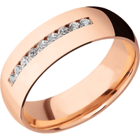 14K Rose Gold + Polish Finish