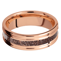 14K Rose Gold + Polish , Polish Finish