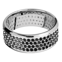14K White Gold + Polish , Polish Finish