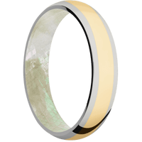 Titanium + Polish Finish + Freshwater Mother of Pearl