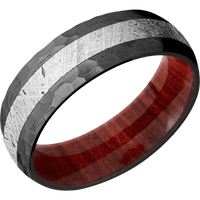 Zirconium + Hammer Finish + Red Heart