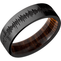 Zirconium + Bead Finish + Cocobolo