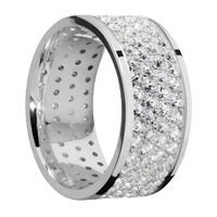 18K White Gold + Polish Finish