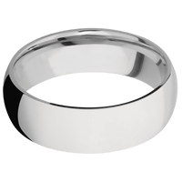 14K White Gold + Polish Finish