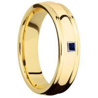 14K Yellow Gold + Polish , Polish Finish