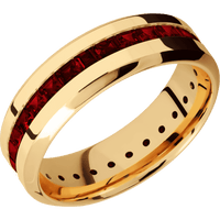 14K Yellow Gold + Polish , Polish Finish