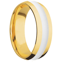 18K Yellow Gold + Polish Finish